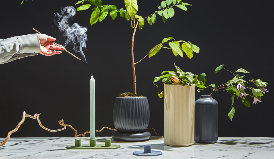 Коллекция ароматических свечей, подсвечников и текстиля Tkano